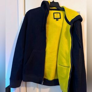 Navy blue and Yellow Jacket